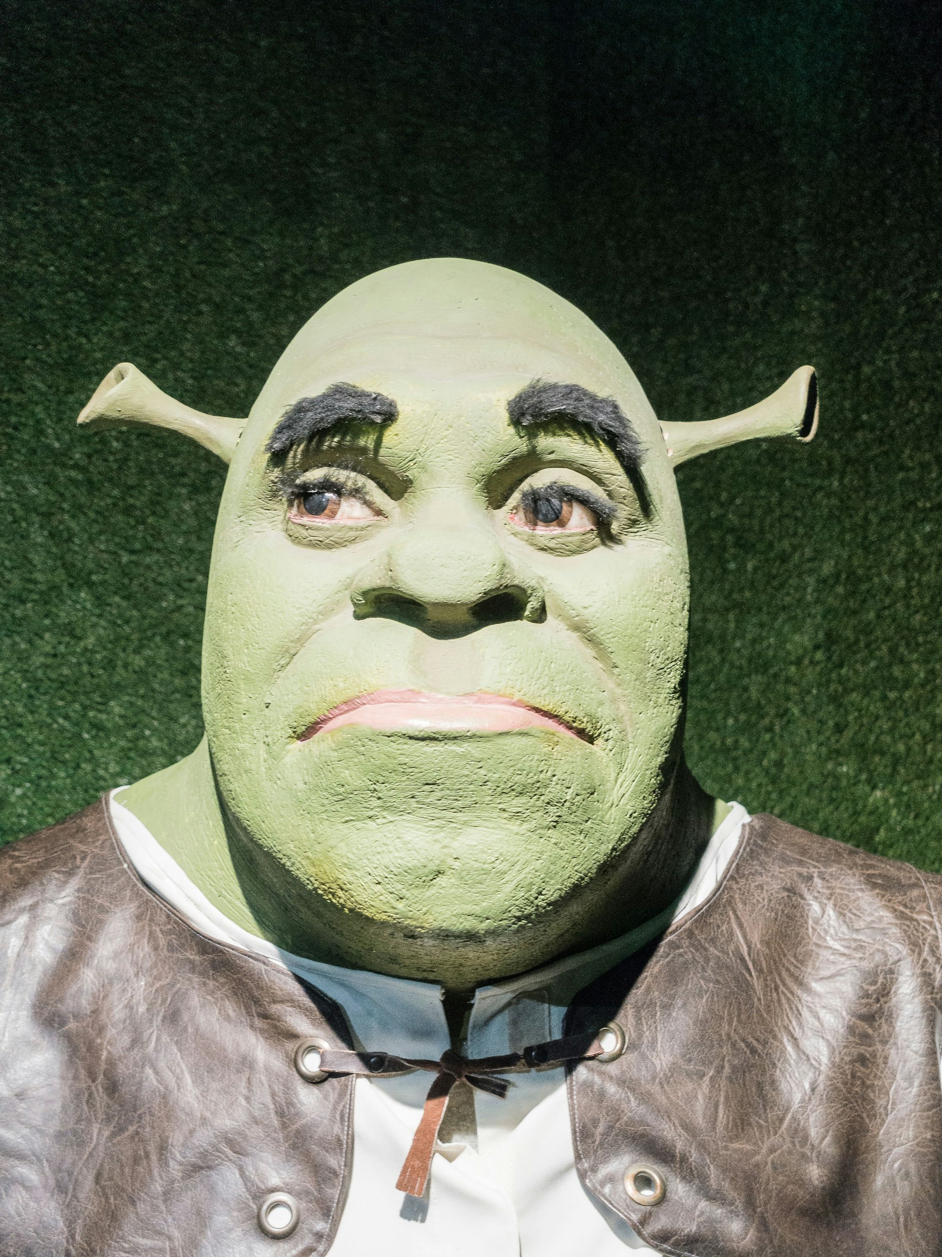 Nicht einmal fiktive Figuren wie Shrek sind im Wachsmuseum in Krakau gut getroffen.