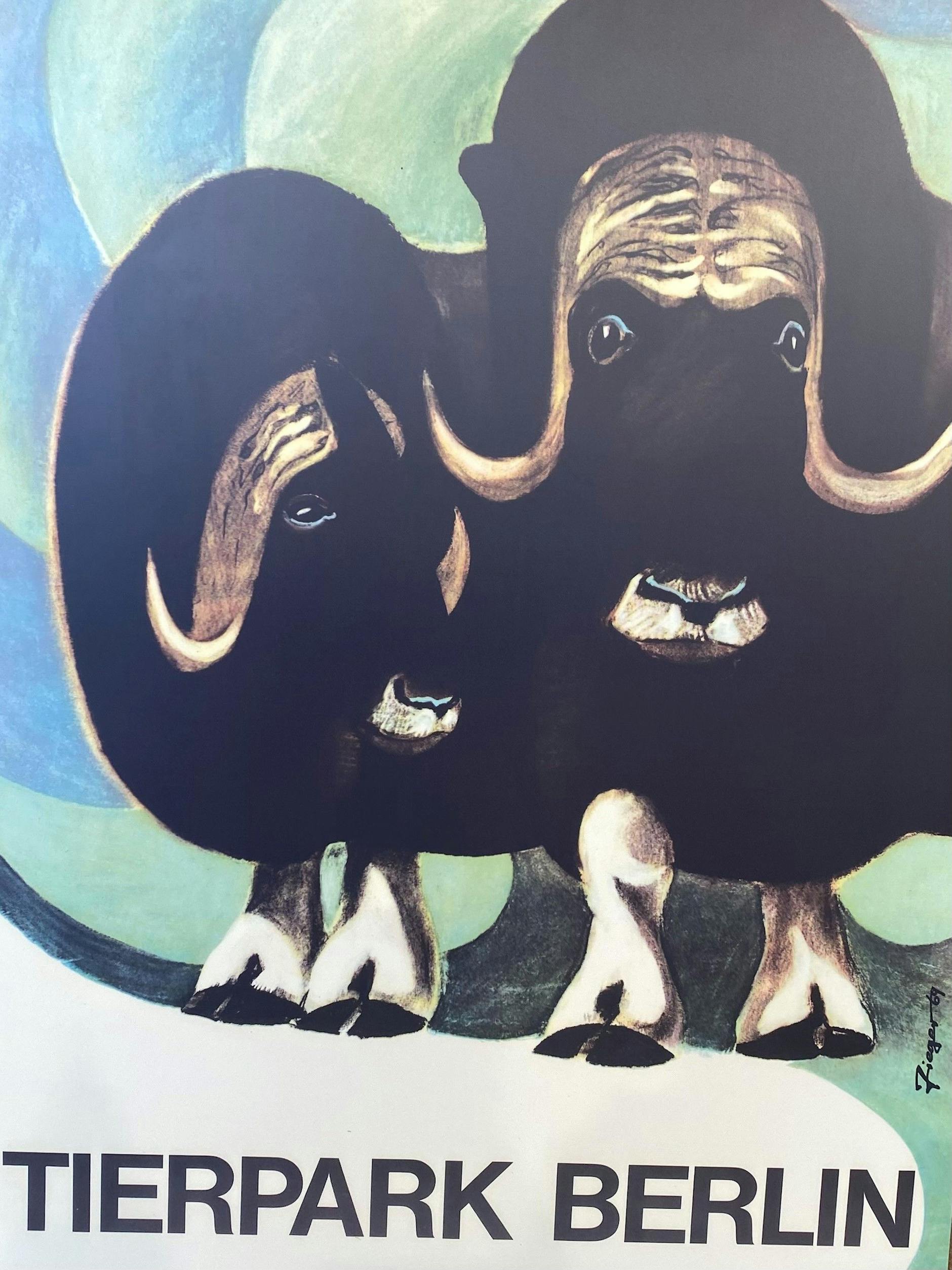 Das Plakat mit den Moschusochsen von 1964