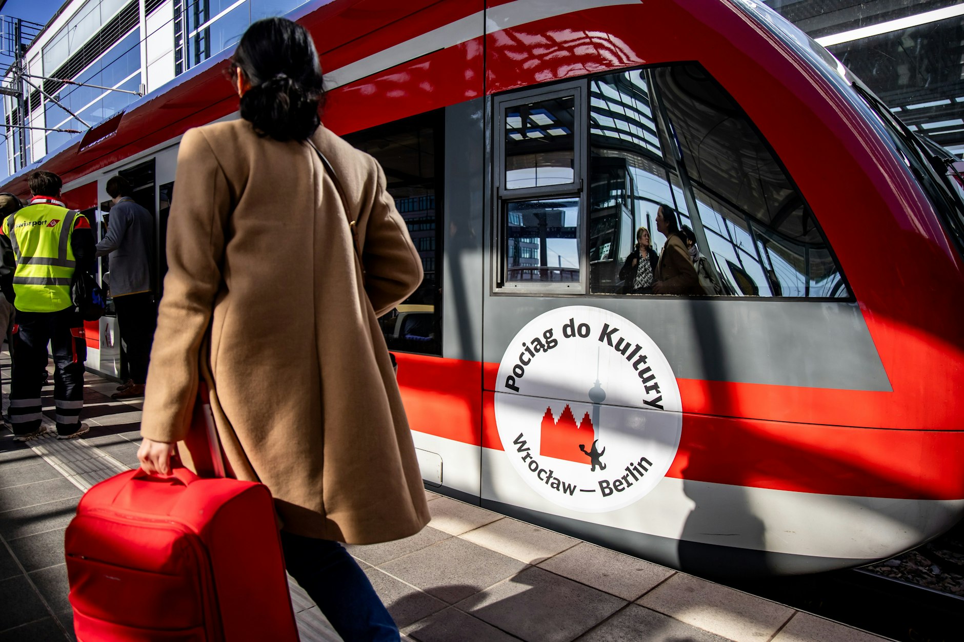 Startklar für die Reise nach Schlesien: Der Kulturzug hält in der Regel auch am Bahnhof Ostkreuz.