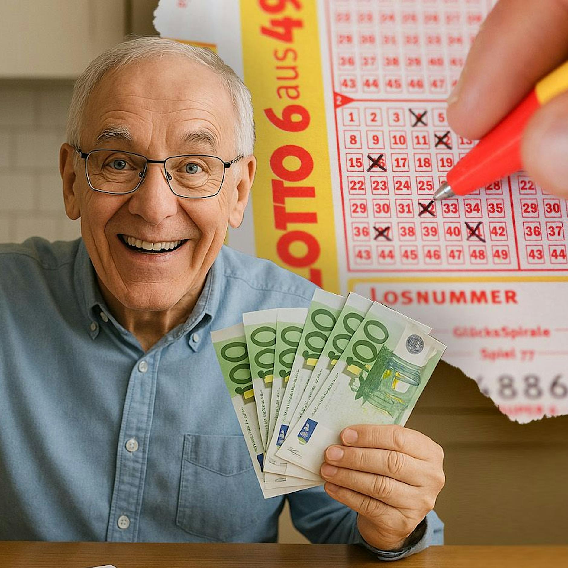 Lotto-Hammer: Rentner räumt 6 Millionen Euro ab – HIER wohnt er!