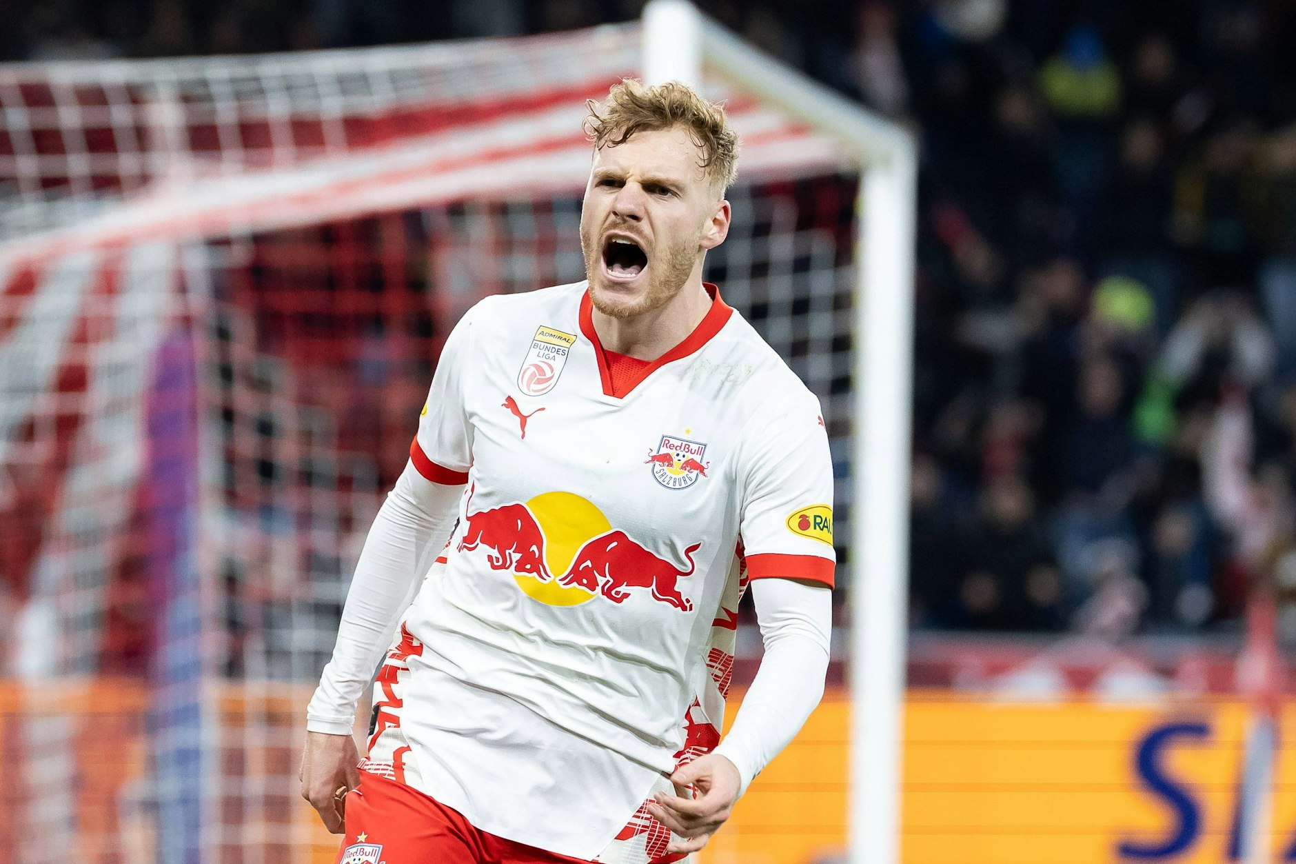 Ex-Union-Stürmer Yorbe Vertessen kann wieder jubeln. Bei Red Bull Salzburg trifft er am Fließband und kann Meister werden.