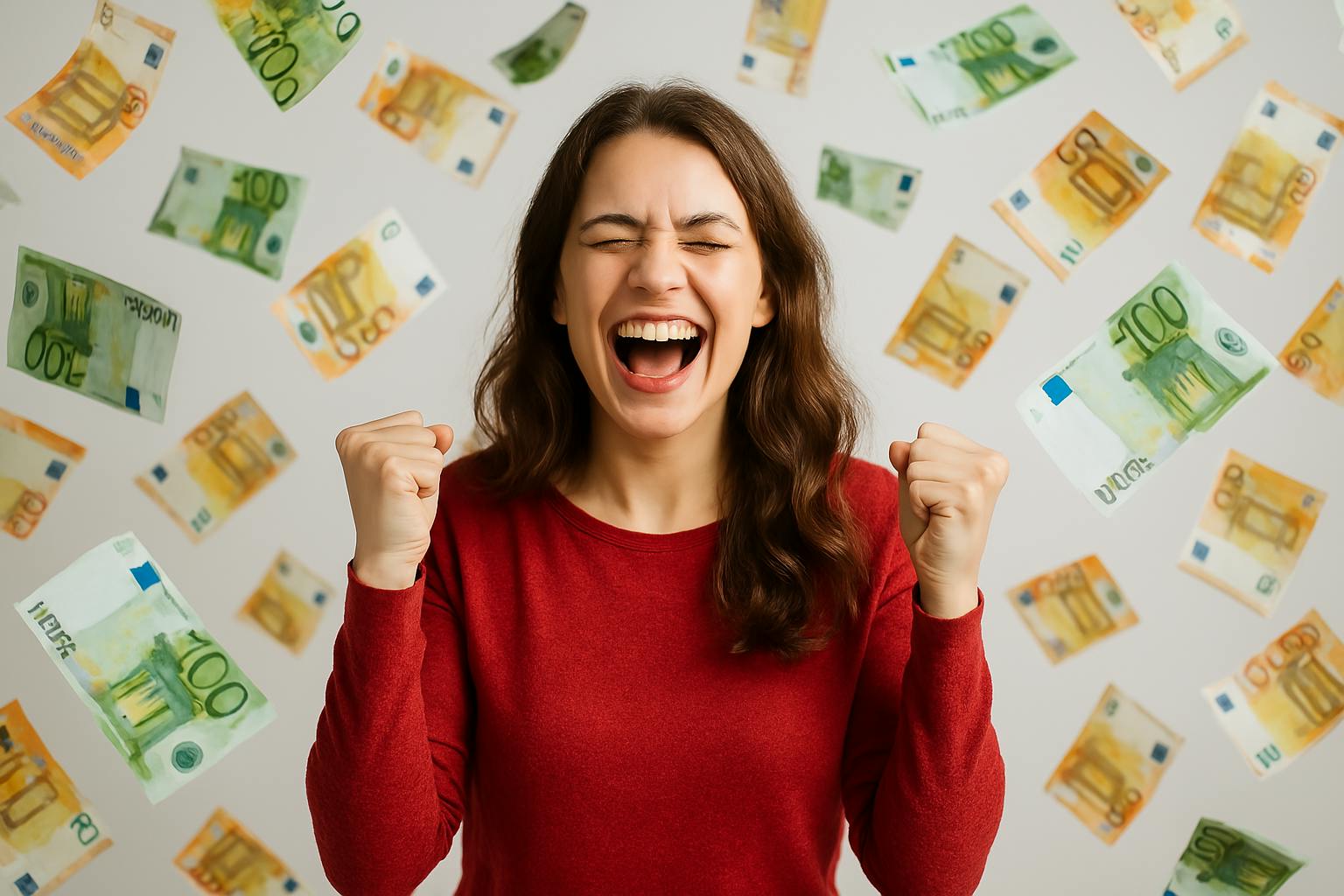 So stellt sich die künstliche Intelligenz einen glücklichen Lottogewinner vor. Darf sich wieder ein Glückspilz über einen Millionengewinn freuen? Wir verraten, ob der Eurojackpot am Freitag geknackt wurde.