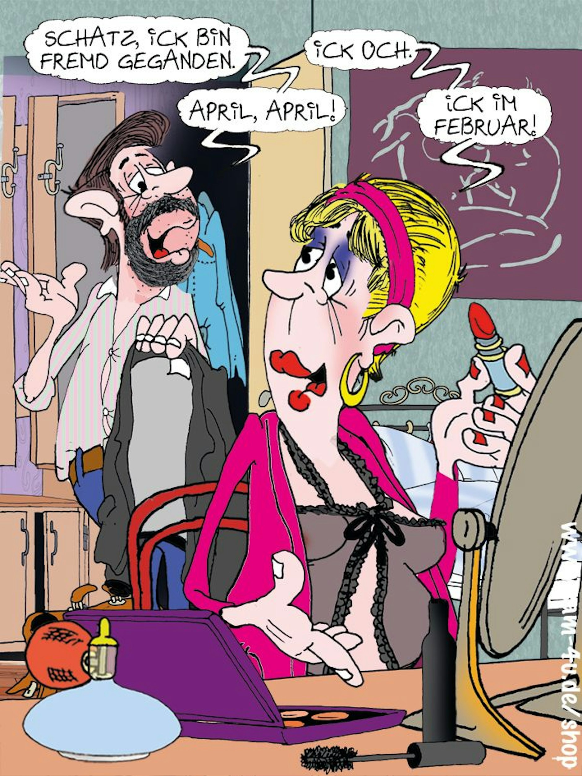 Hier ist der Cartoon des Tages von Zeichner Sam Paff aus Berlin - er schickt sie heute in den Sonntag.