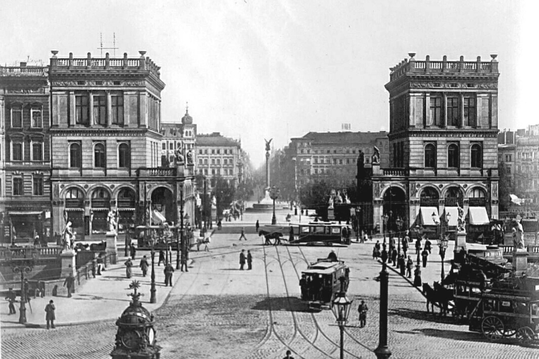 Belle-Alliance-Platz (heute Mehringplatz) in Berlin