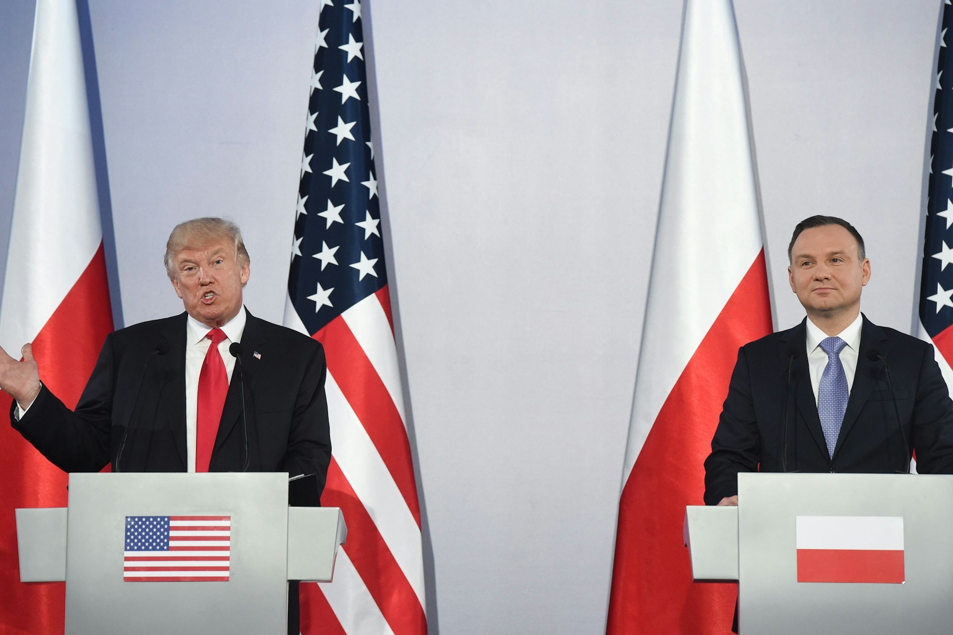 US-Präsident Donald Trump und Polens Präsident Andrzej Duda.