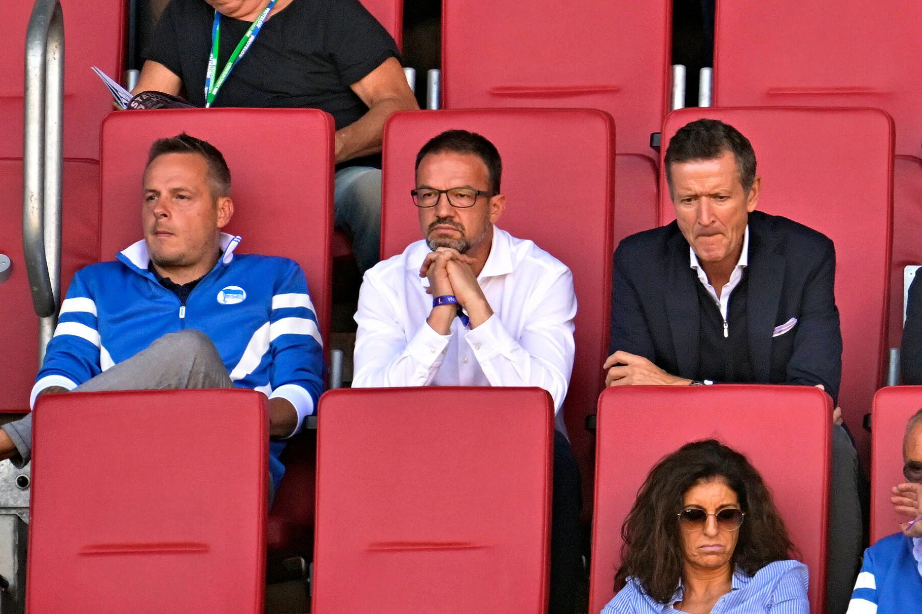 Ein Bild aus dem Jahr 2022: Präsident Kay Bernstein, Sportgeschäftsführer Fredi Bobic und Geschäftsführer Tom Herrich (v.l.n.r.)