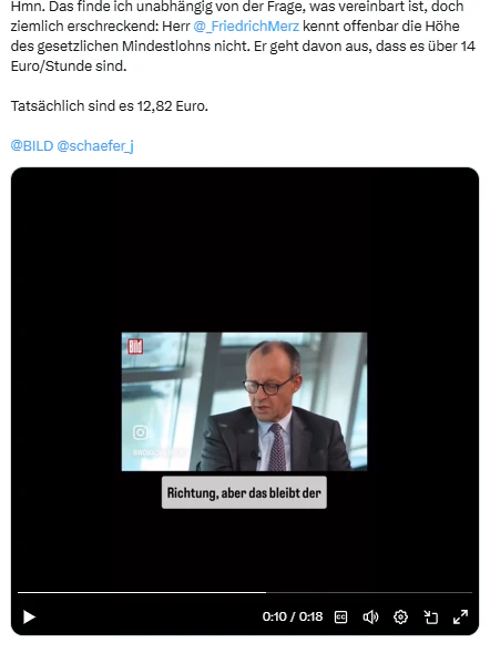 Kanzleramtschef Wolfgang Schmidt äußert sich kritisch zu Merz.