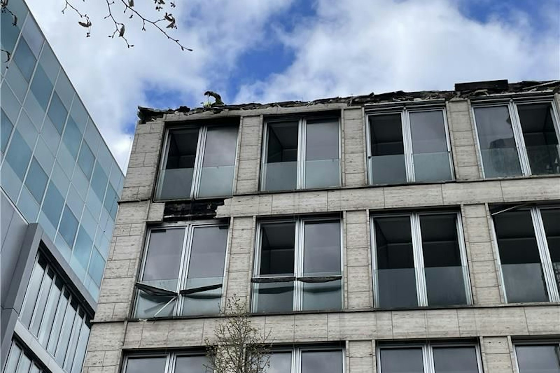 Brandschadenan der Argentinischen Botschaft. 