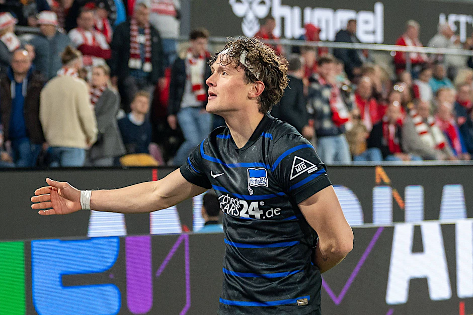 Die sportliche Zukunft von Hertha-Star Fabian Reese ist Mitte April noch immer ungewiss.