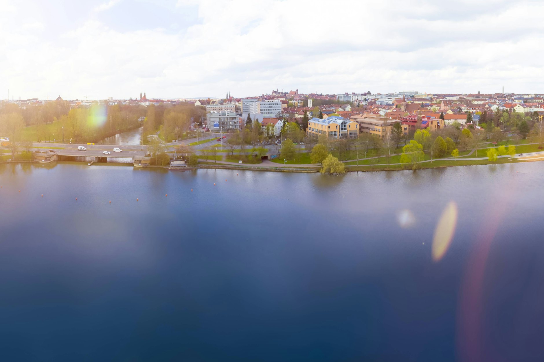 Der Wöhrder See bei Nürnberg. Der kleine Junge trieb hier leblos im Wasser. Er konnte nicht mehr reanimiert werden.