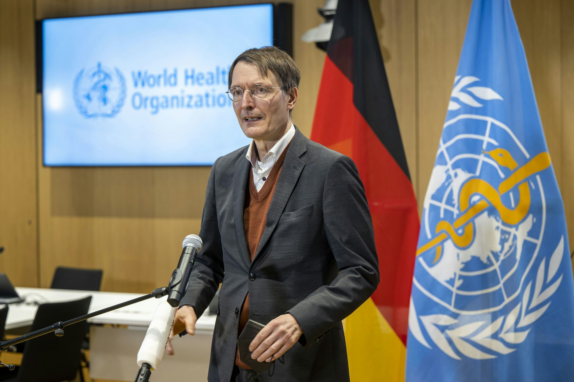 Bundesgesundheitsminister Karl Lauterbach ist mit dem Pandemievertrag der Weltgesundheitsorganisation (WHO) zufrieden.