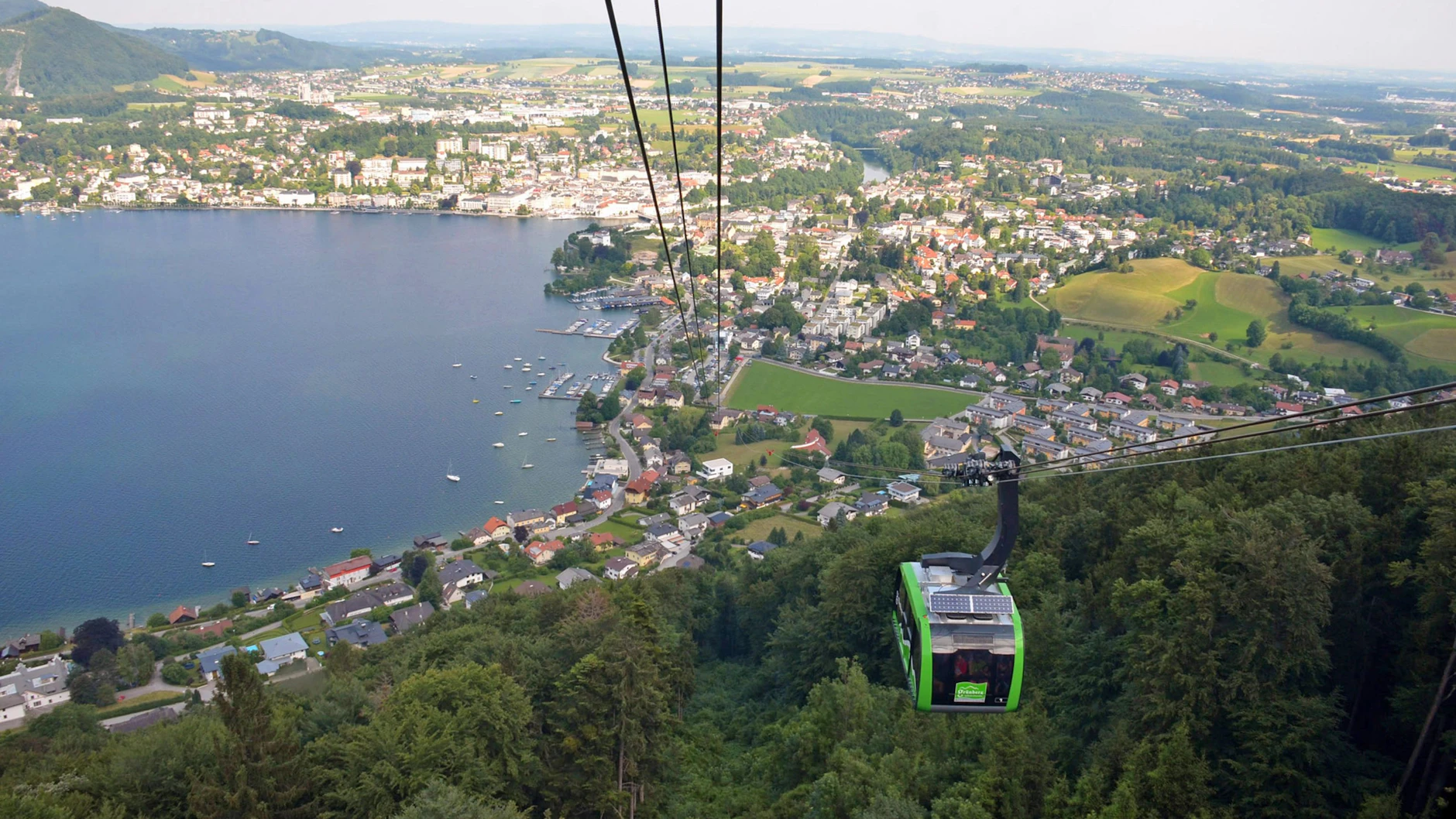 Die Seilbahn vom Grünberg. Erst im Tal bemerkte die Mutter, dass ihr vierjähriger Sohn nicht mit in der Gondel saß.