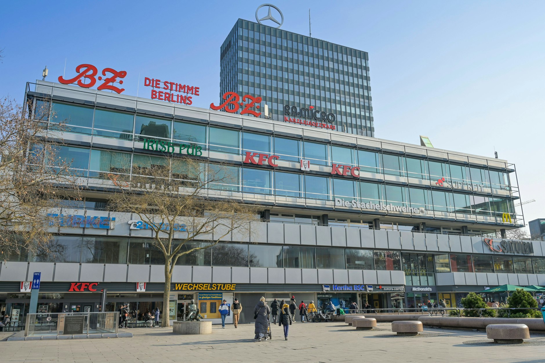 Verblasste West-Berliner Moderne: Das Europa-Center ist ein Fall für die Abrissbirne.