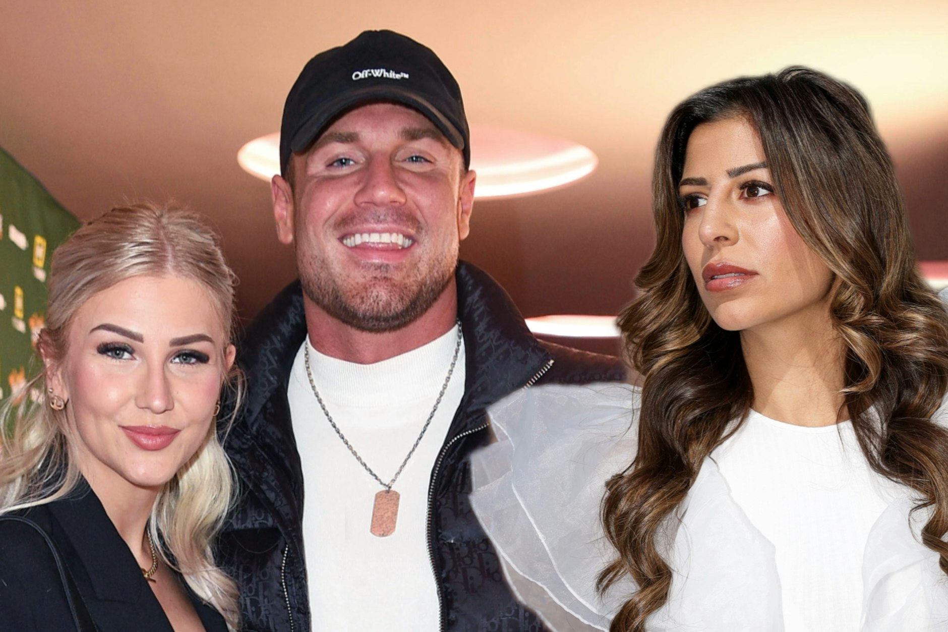 Chris Broy mit Bella und seine Ex Eva Benetatou.