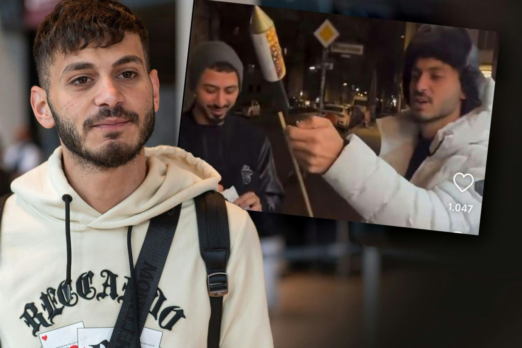 Influencer Atallah Younes schoss eine Silvesterrakete in eine Berliner Wohnung, wurde dafür erst kürzlich zu einer Bewährungsstrafe verurteilt – und fliegt nun wieder Richtung Heimat.