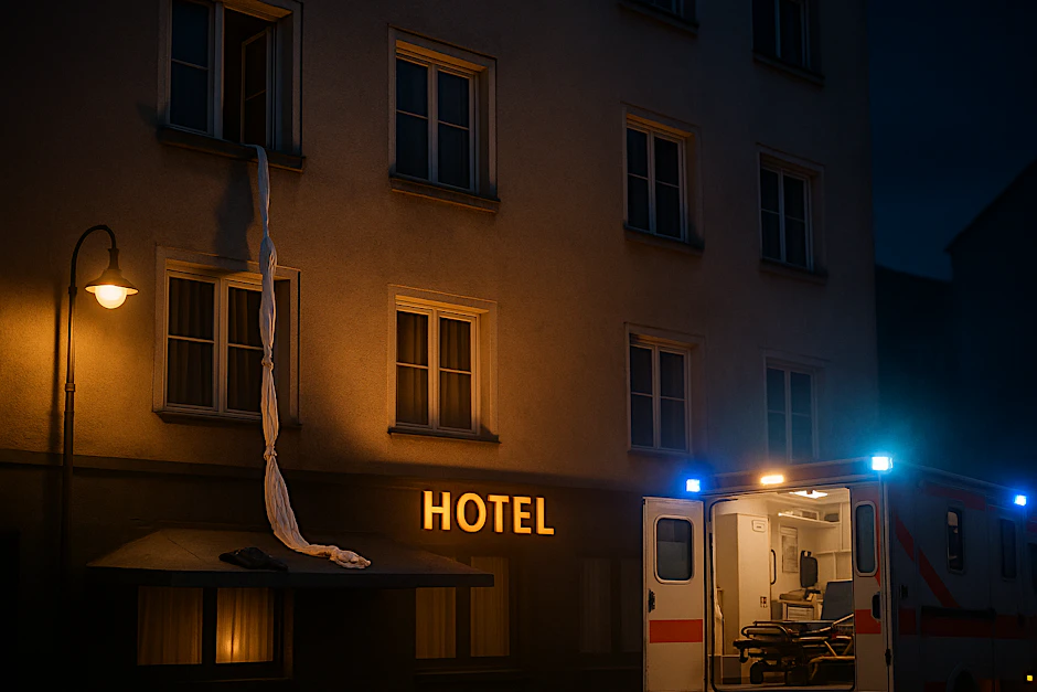 So ähnlich hat es wohl in Ravensburg ausgesehen, als ein Mann mithilfe von Bettlaken aus dem Fenster vor seiner Frau flüchten wollte (Symbolbild).