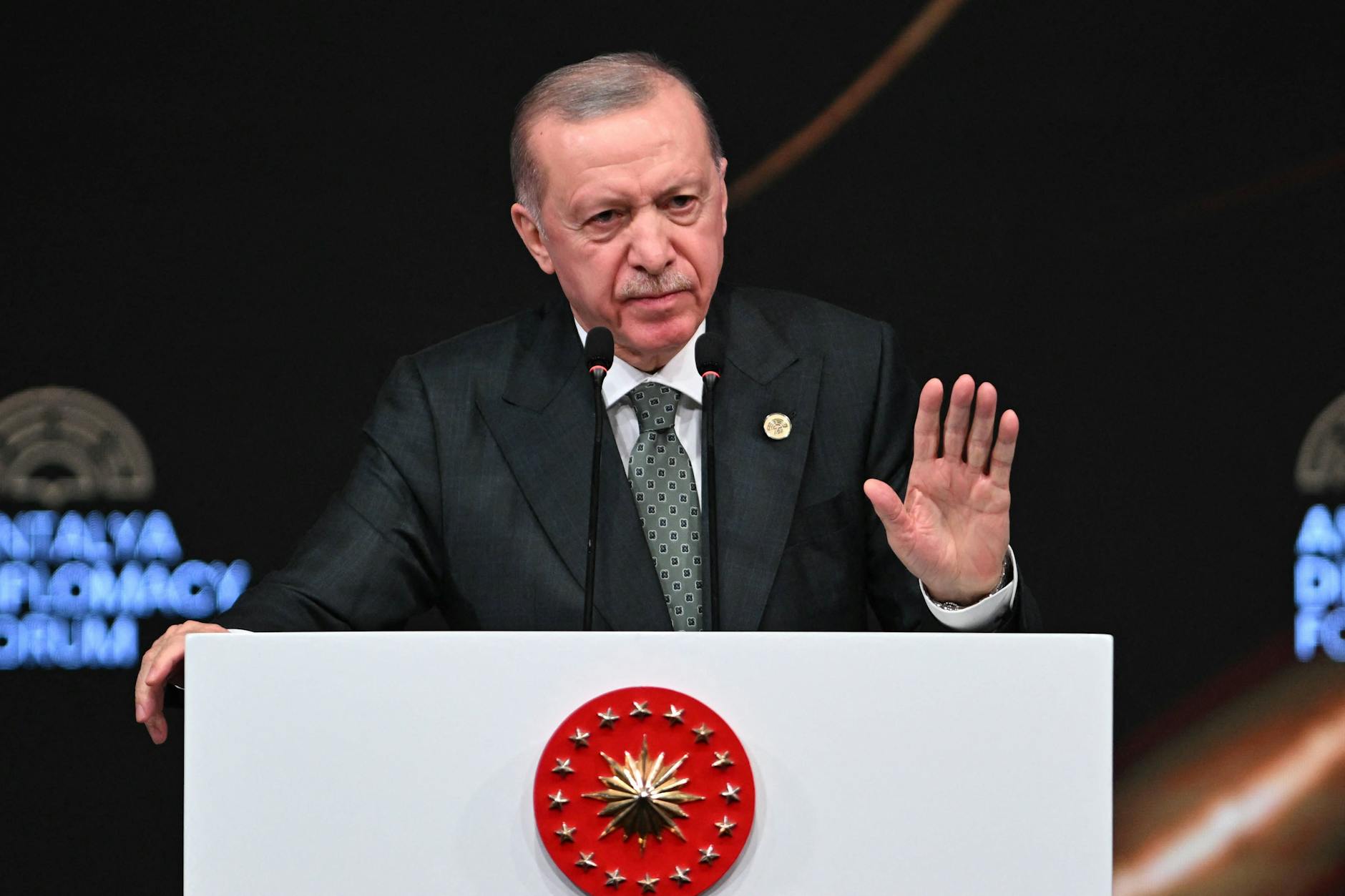 Der türkische Präsident Recep Tayyip Erdogan im April in Antalya