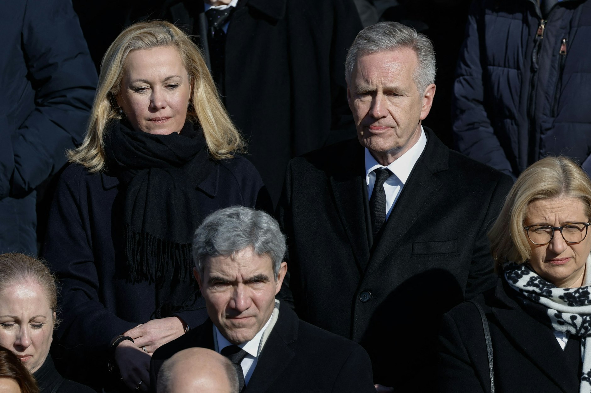 Christian und Bettina Wulff im Februar beim Staatsakt zum Abschied vom früheren Bundespräsidenten Horst Köhler in Berlin.