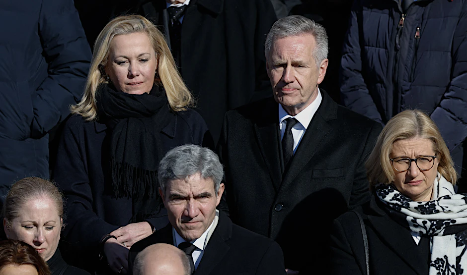 Christian und Bettina Wulff im Februar beim Staatsakt zum Abschied vom&nbsp;früheren Bundespräsidenten Horst Köhler in Berlin.