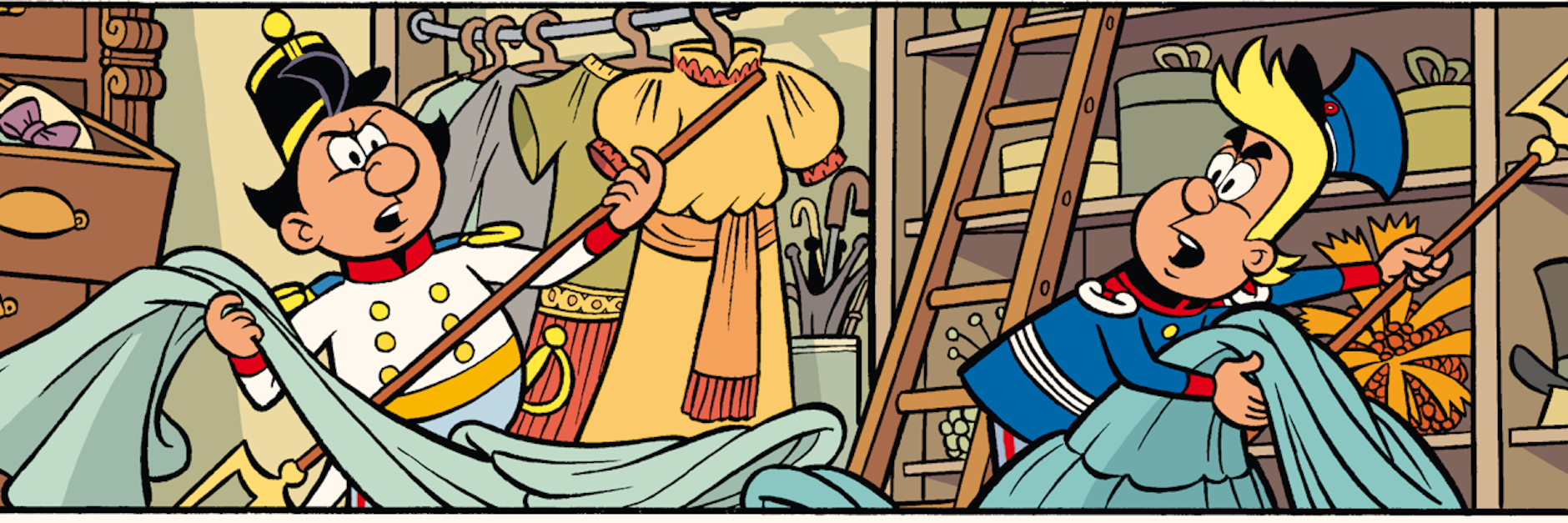 Dig und Dag sind unterwegs im alten St. Petersburg – für das neue Abenteuer „Das Duell an der Newa“.