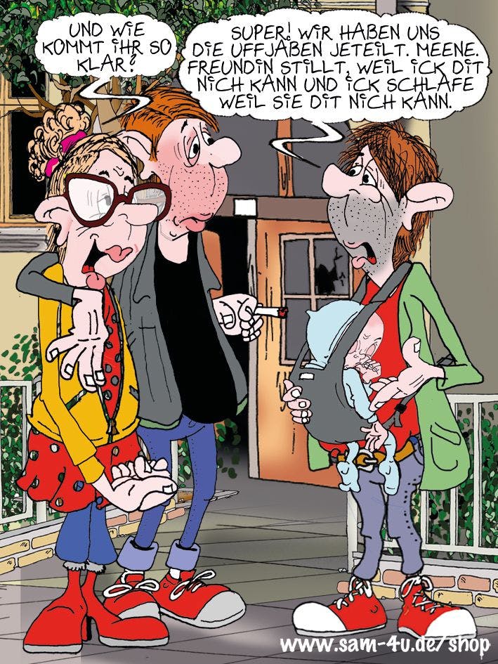 Der Cartoon des Tages kommt auch heute von Zeichner Sam Paff aus Berlin.