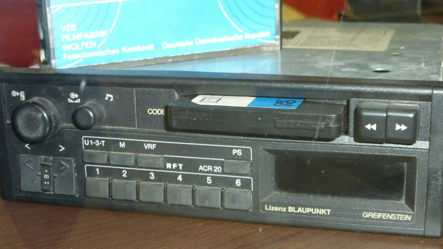 DDR-Autoradio Modell Greifenstein – es wurde in Blaupunkt-Lizenz hergestellt.