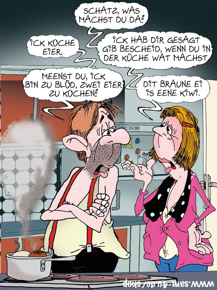 Der Cartoon des Tages kommt auch am Sonntag von unserem Zeichner Sam Paff aus Berlin. 