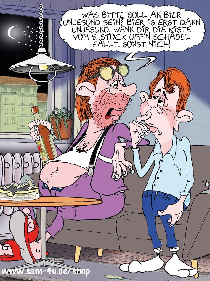 Der Cartoon des Tages vervollständigt auch heute unsere Rubrik Witz des Tages – und er kommt von Zeichner Sam Paff aus Berlin.