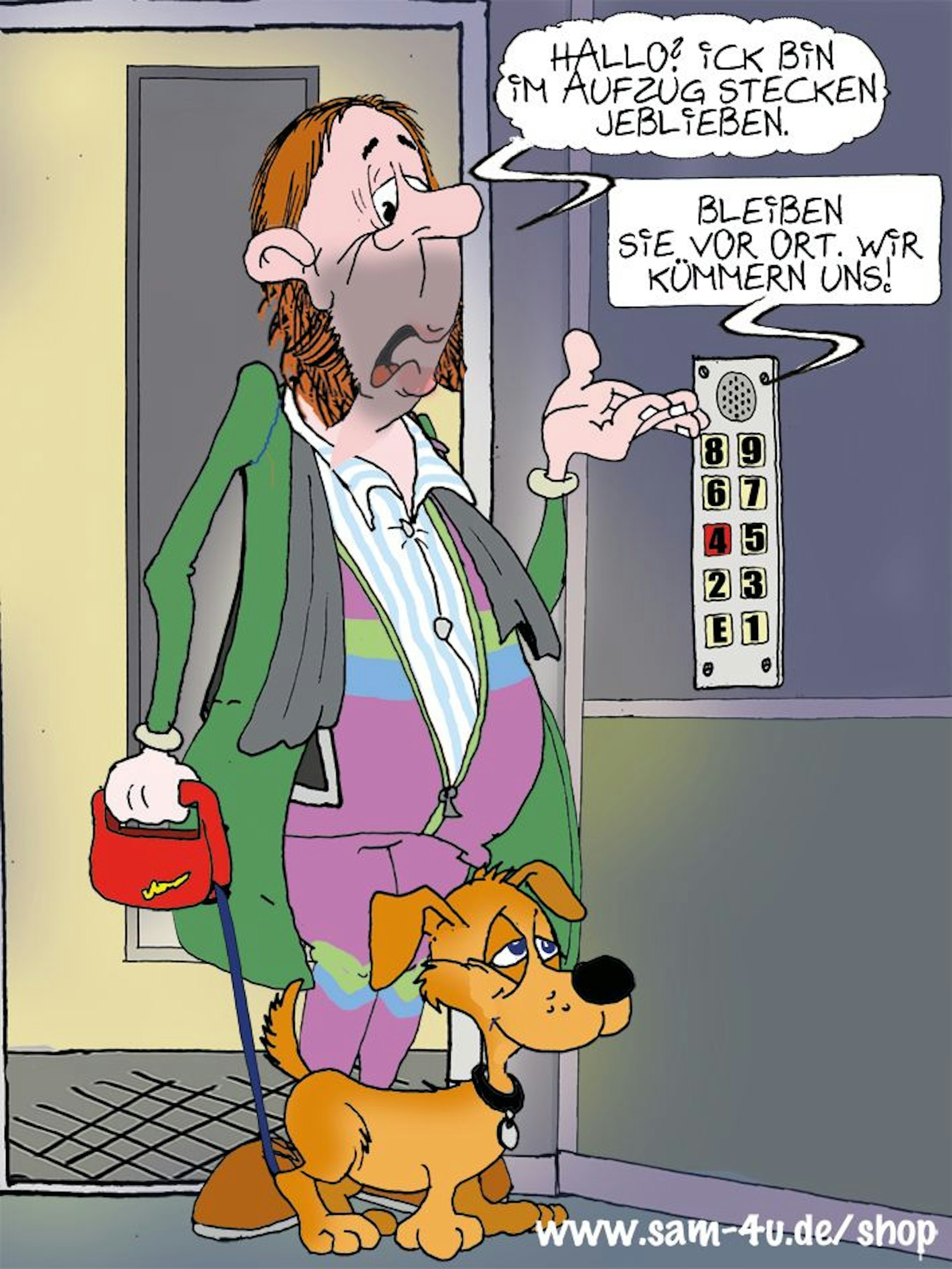Der Cartoon des Tages kommt auch am heutigen Dienstag von unserem Zeichner Sam Paff aus Berlin.