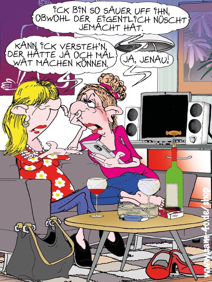 Auch heute haben wir in unserer Rubrik Witz des Tages einen schönen Cartoon des Tages für Sie, natürlich gezeichnet von Sam Paff aus Berlin.