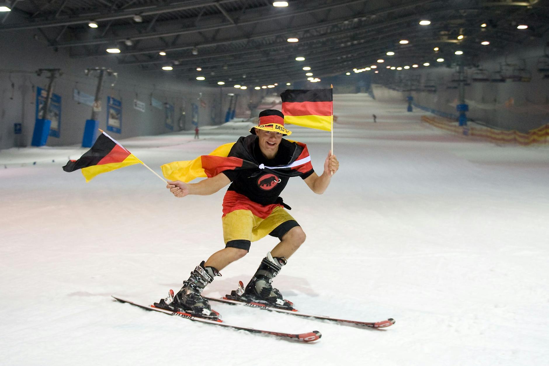 Ein riesiges Wintersporteldorado: Sieht es so bald die Gigafactory Berlin-Brandenburg aus?