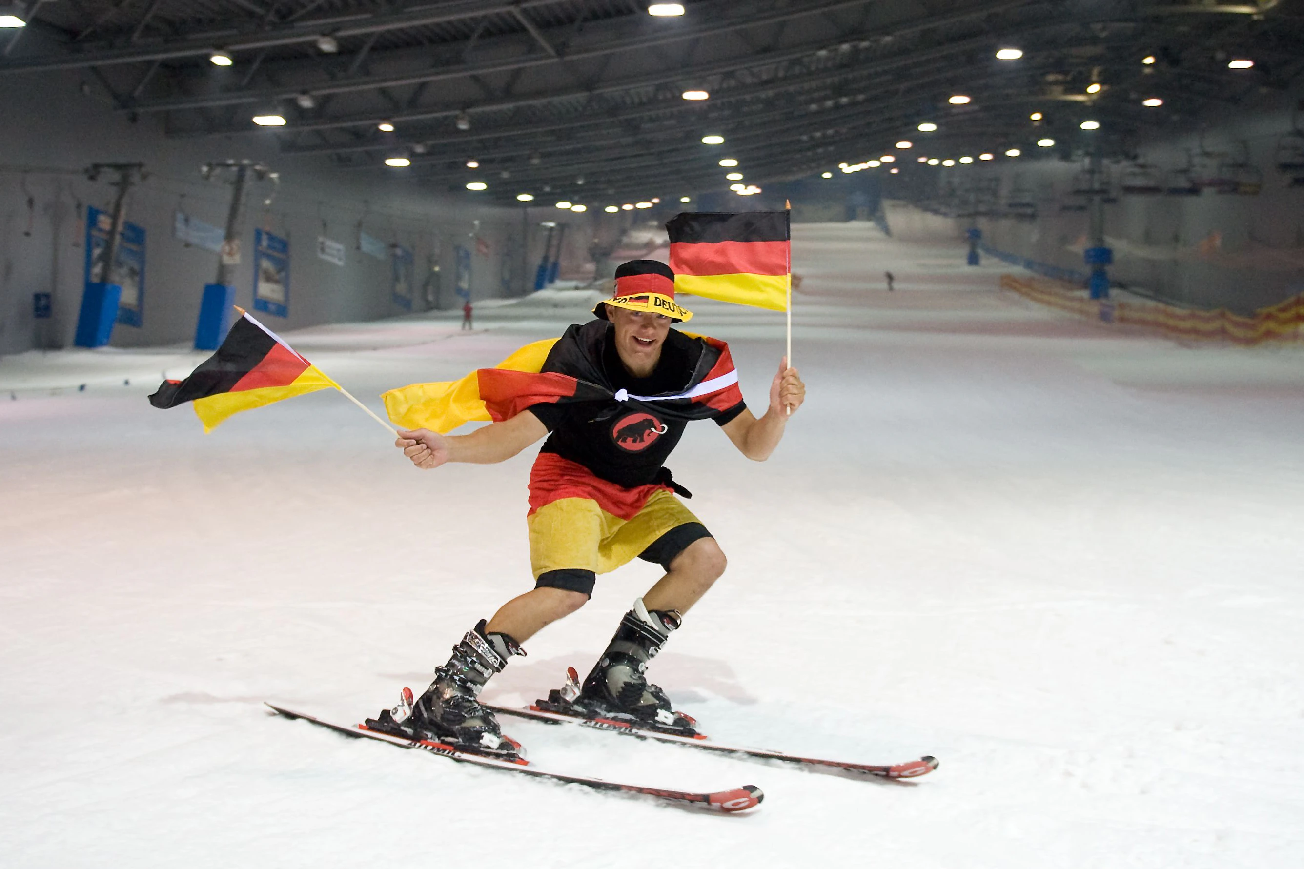 Ein riesiges Wintersporteldorado: Sieht es so bald die Gigafactory Berlin-Brandenburg aus?