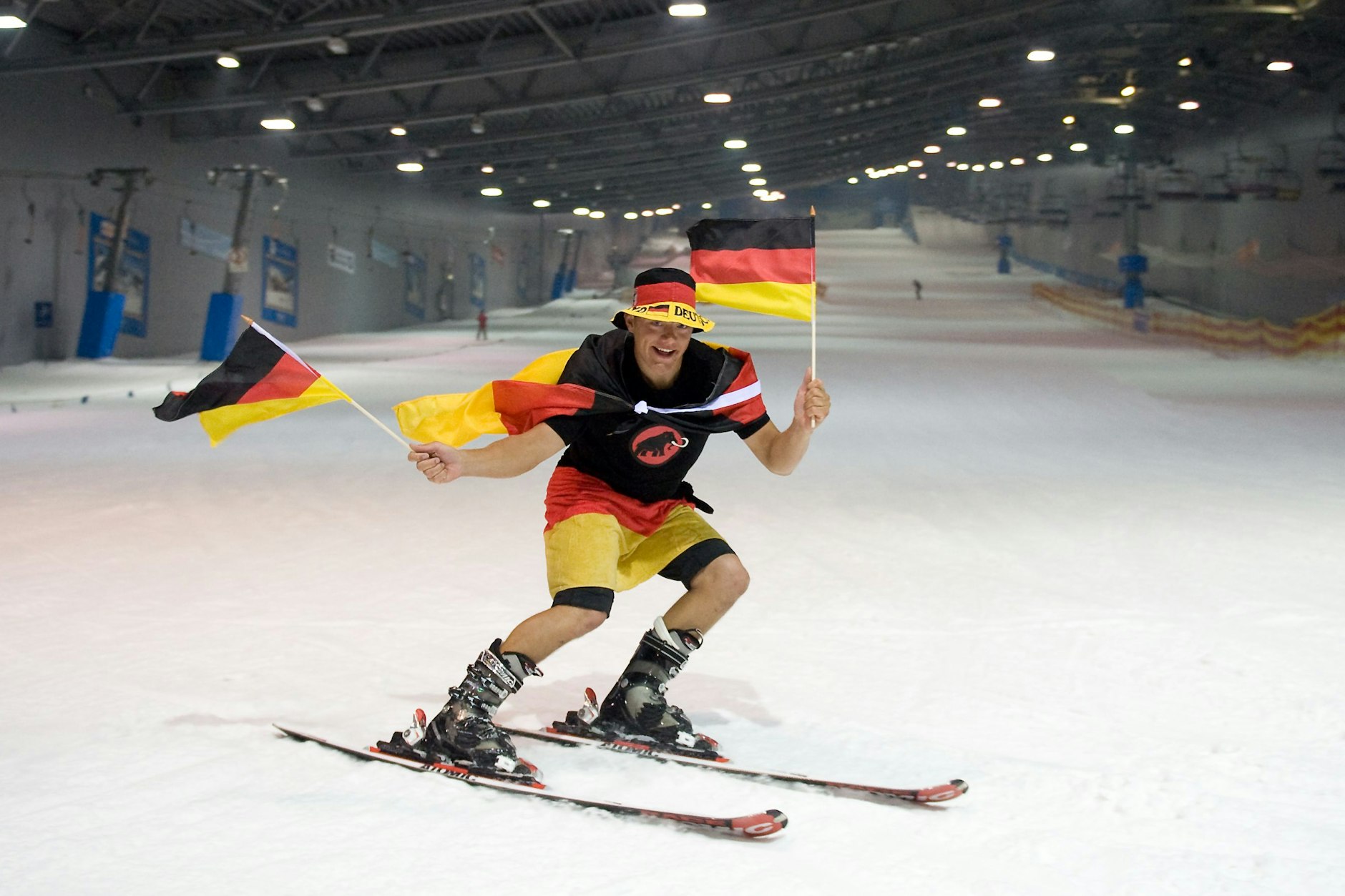 Ein riesiges Wintersporteldorado: Sieht es so bald die Gigafactory Berlin-Brandenburg aus?