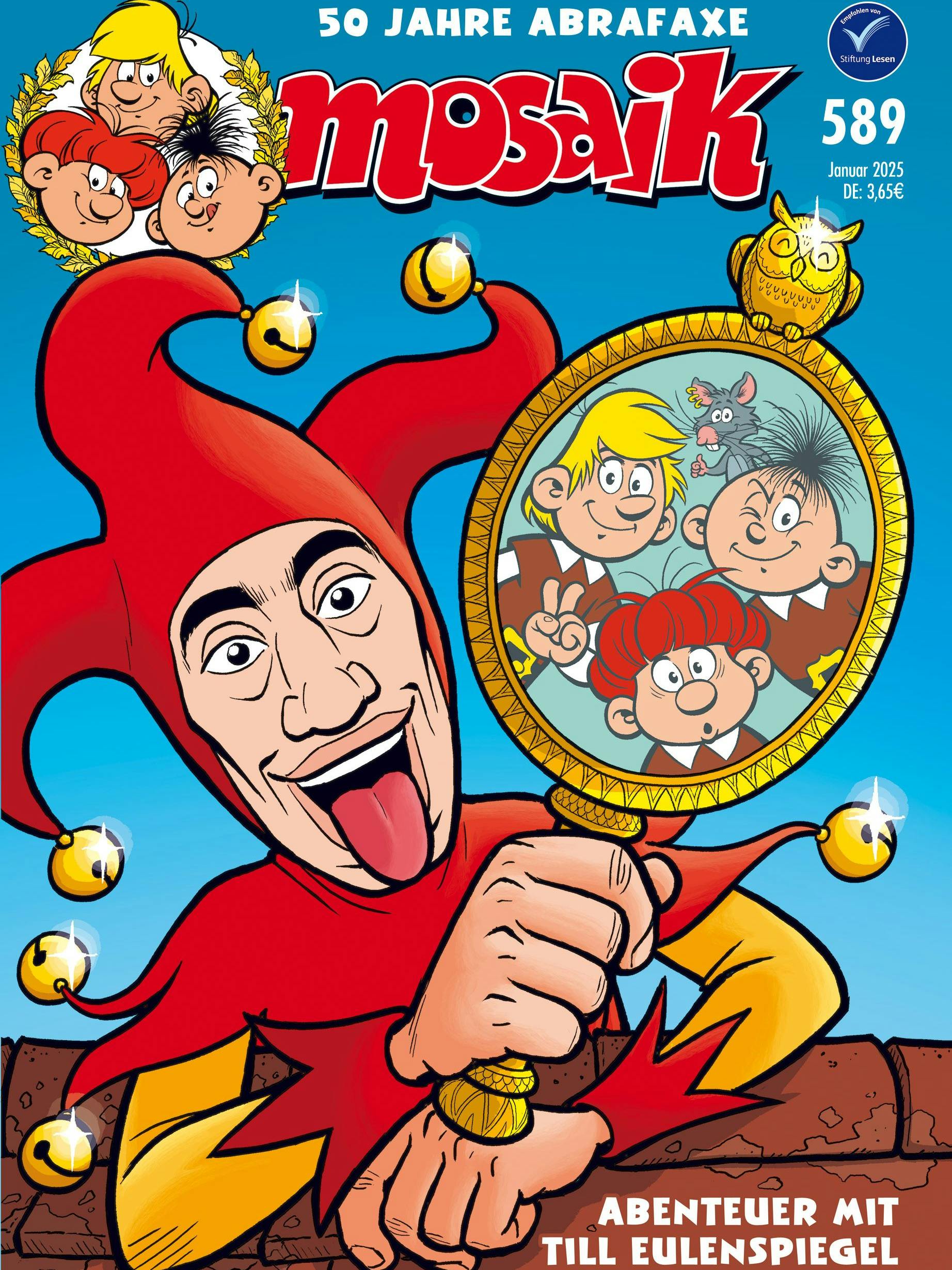 Winfried Glatzeder als Till Eulenspiegel im DDR-Comic Mosaik