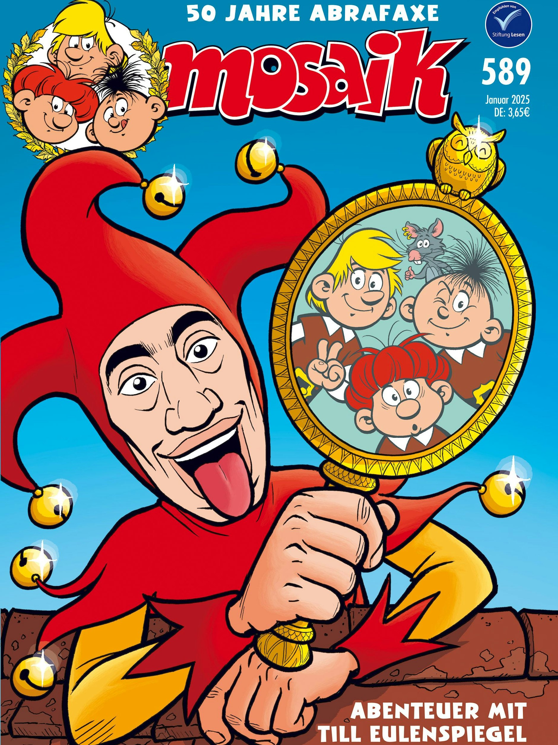 Winfried Glatzeder als Till Eulenspiegel im DDR-Comic Mosaik