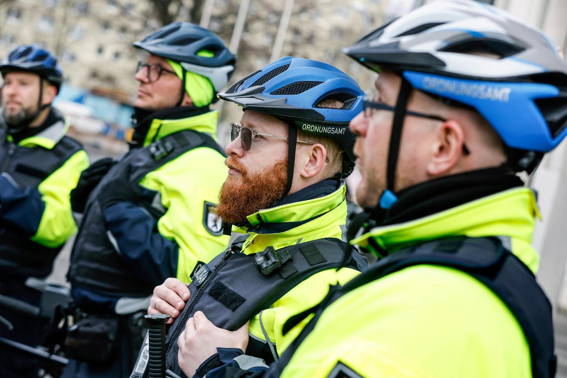 Die Berliner Fahrradstaffel vom Ordnungsamt! Manchmal ein undankbarer Job mit frustrierten Berlinern (Symbolfoto).