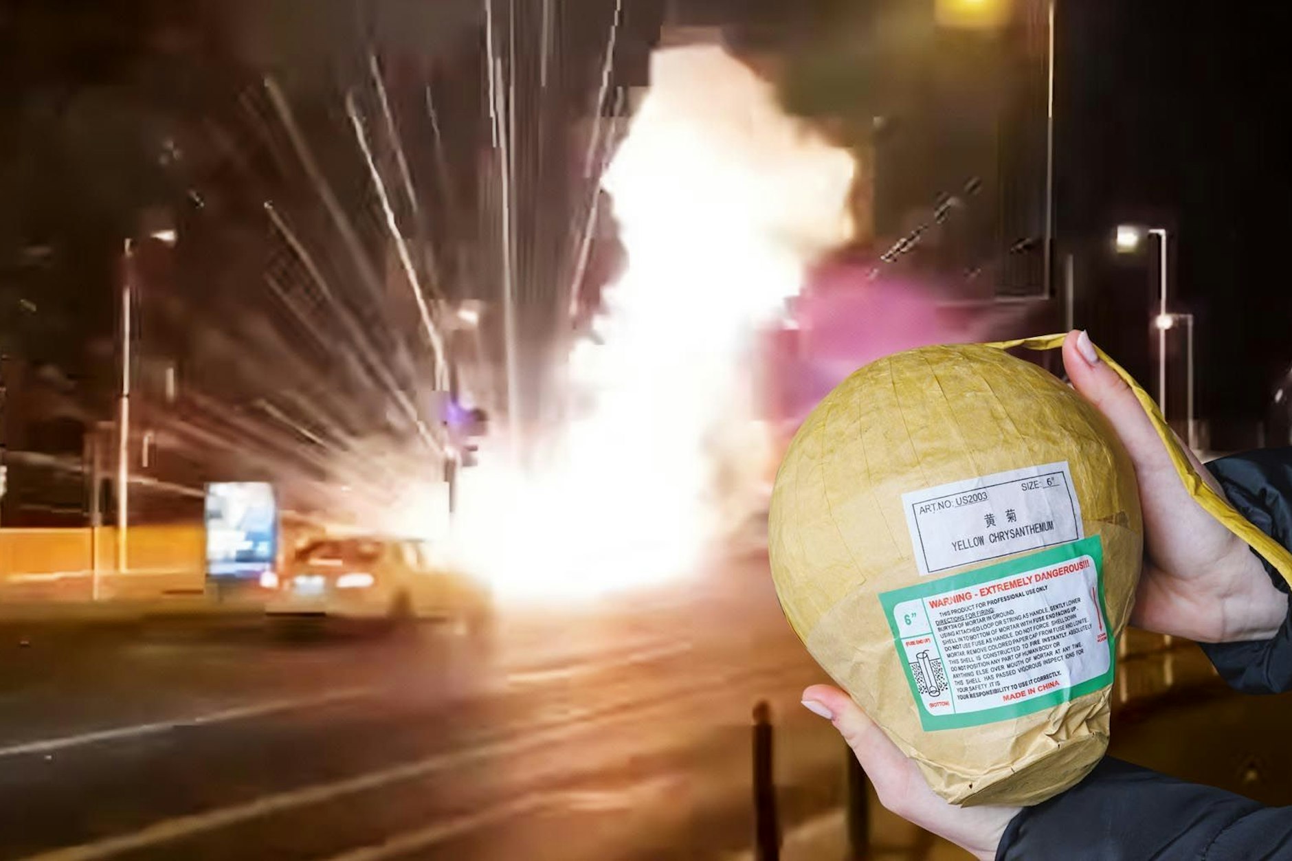 Kugelbomben werden eigentlich in den Himmel geschossen. Explodieren sie am Boden, können die Folgen für Menschen im Umfeld verheerend sein. Ein solcher Sprengkörper wurde jetzt auf einem Entsorgungshof der BSR gefunden.