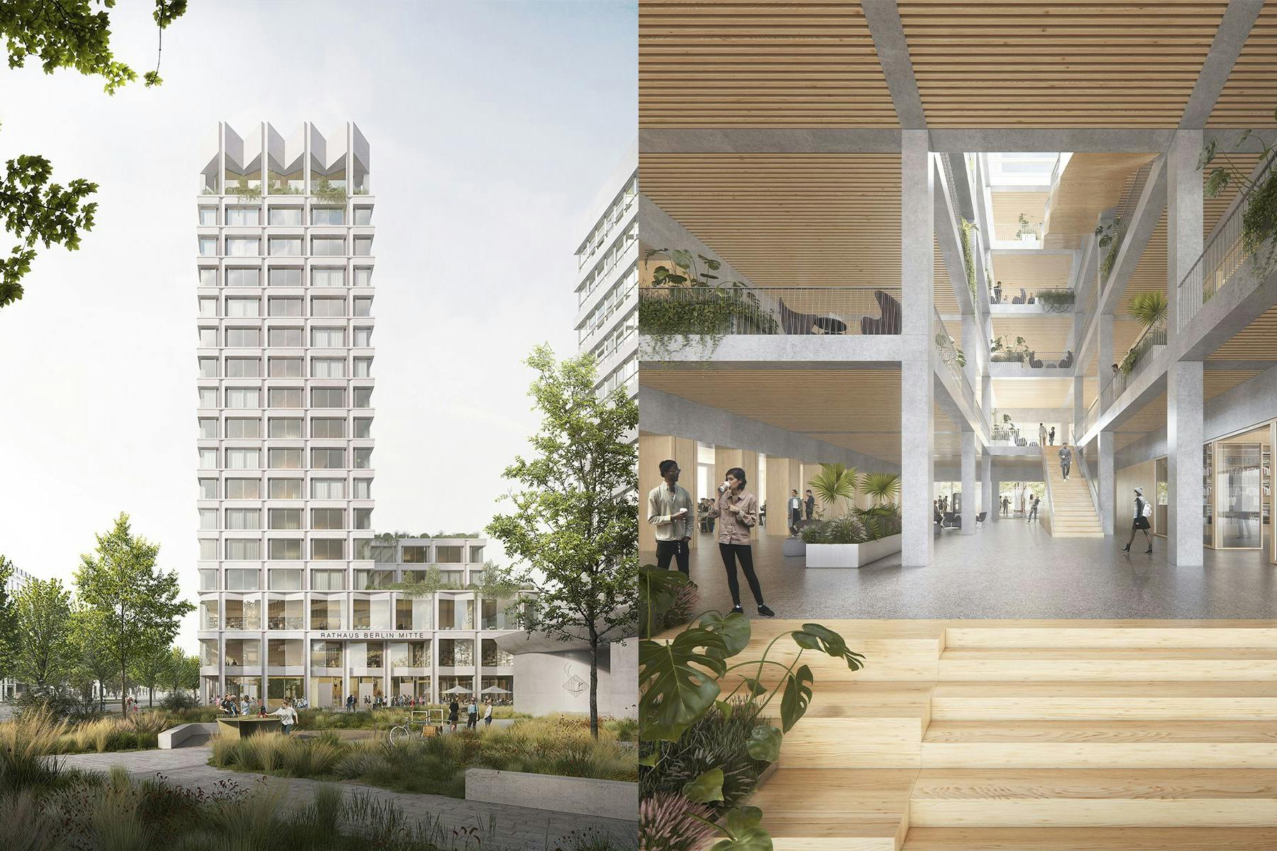 Der Siegerentwurf für das neue Rathaus in Berlin-Mitte stammt von einem Architekturbüro aus Ostdeutschland. Aktuellen Medienberichten zufolge soll es rund 60 Meter hoch werden.