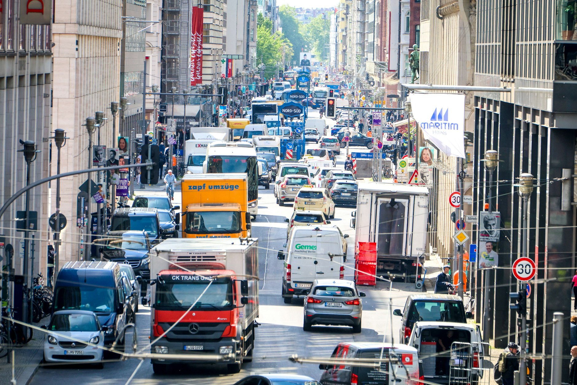 Auch die Friedrichstraße in Mitte bekommt bald wieder Tempo 50.