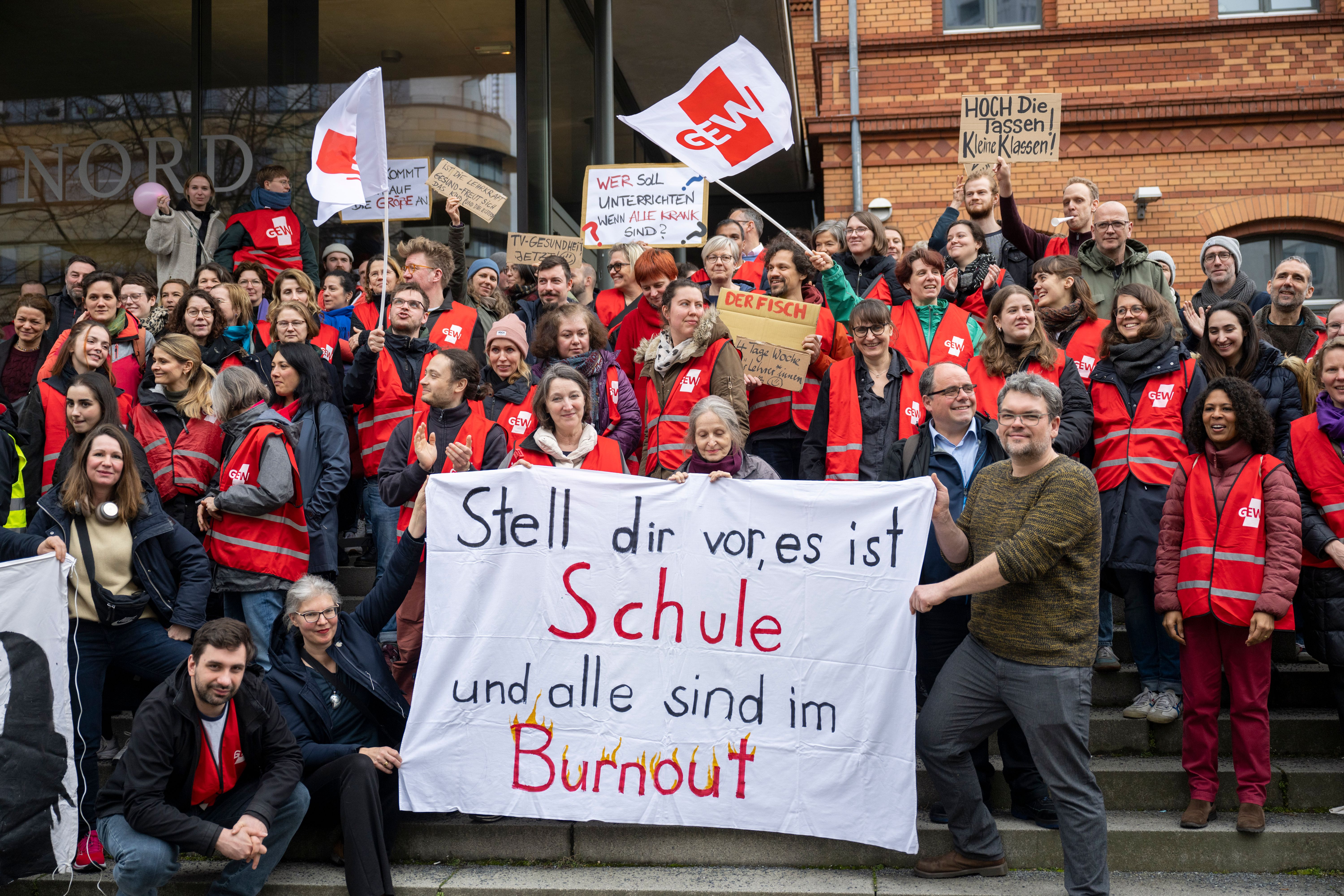 Image - Überarbeitet, überlastet: Jetzt streiken Berliner Lehrer drei Tage lang