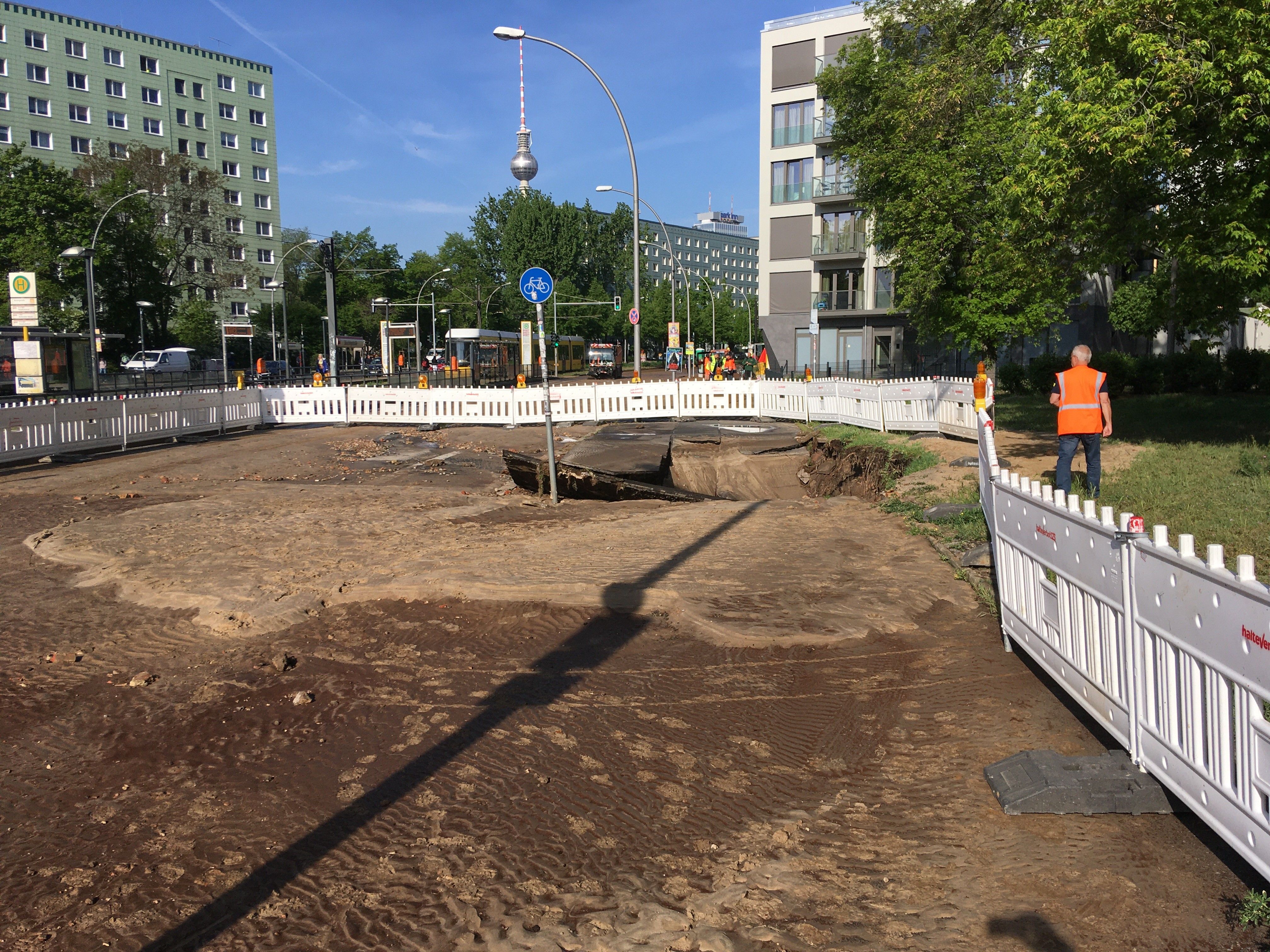 Image - Wasserrohrbruch in Friedrichshain: So lange dauern die Reparaturarbeiten