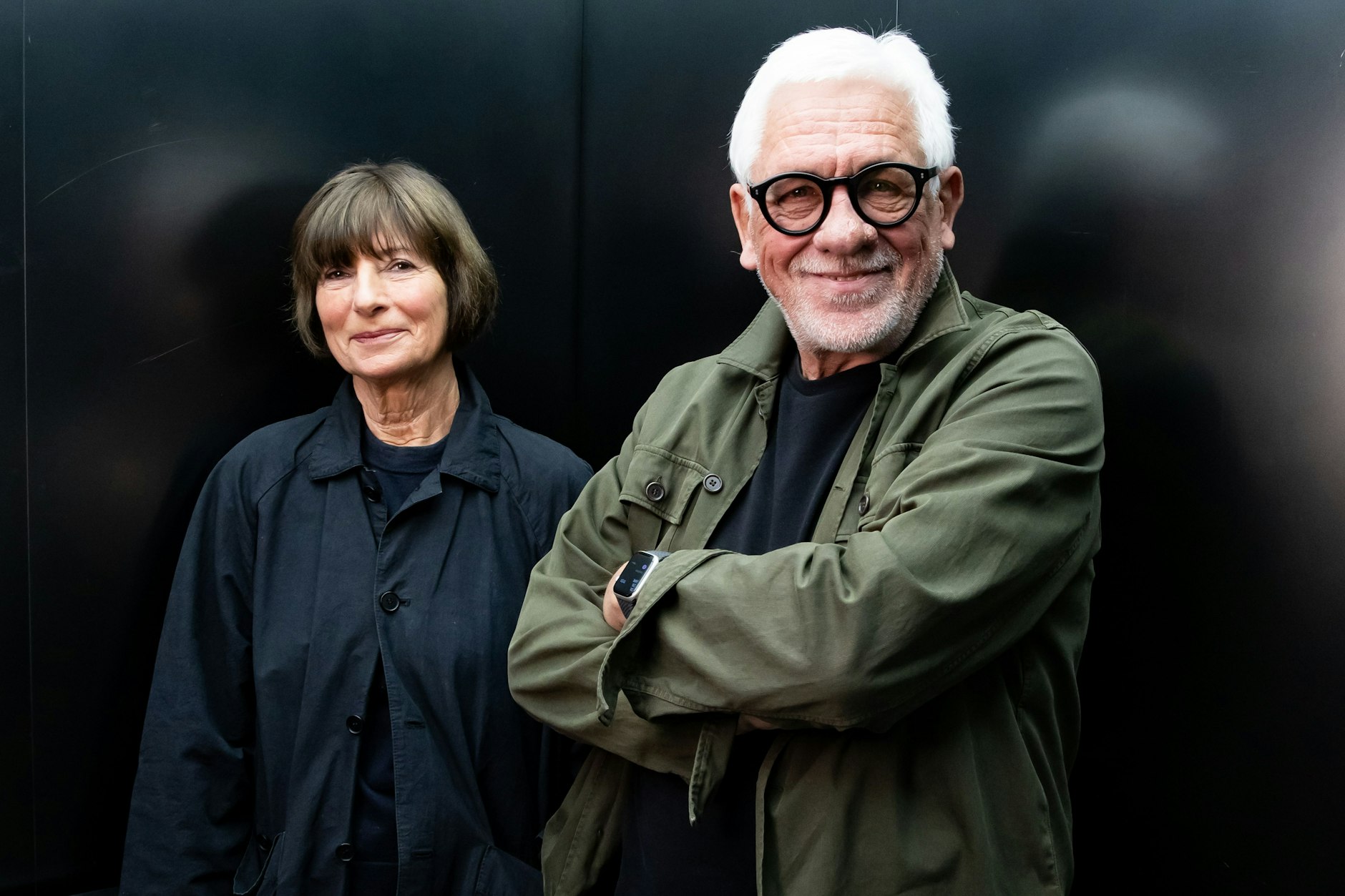 Axel und Barbara Haubrok posieren für ein Bild in Berlin am 29. April 2025.