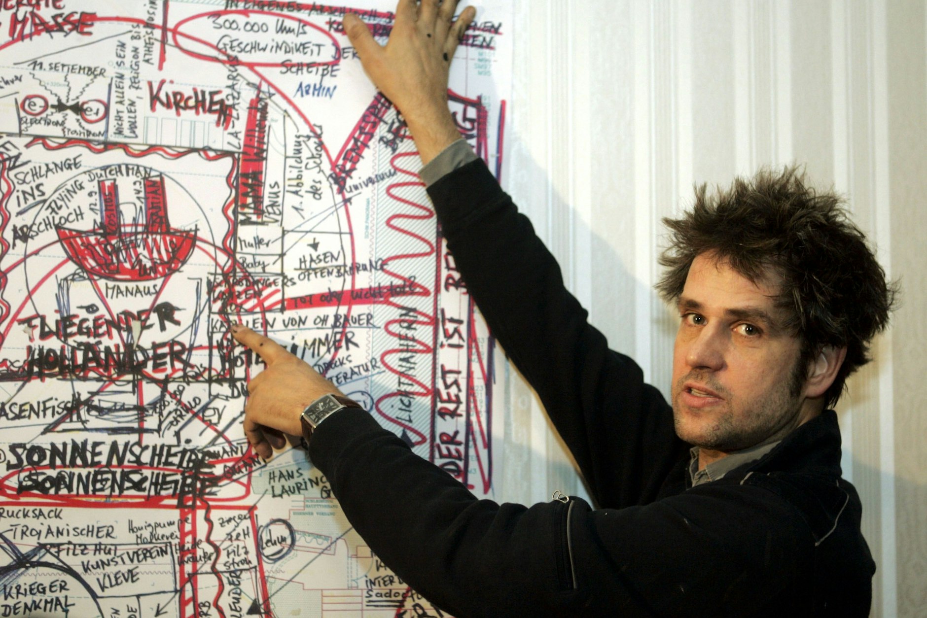 Ein Werk des verstorbenen Regisseurs Christoph Schlingensief ist beim Gallery Weekend in Berlin zu sehen.