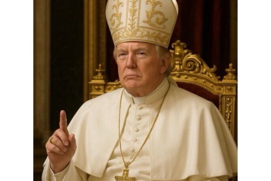 Trump als Papst? Weißes Haus verbreitet KI-generiertes Bild in Onlinediensten.