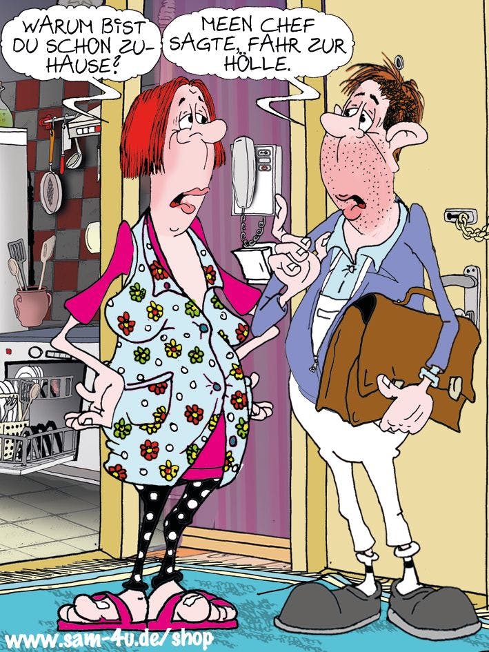 Hier ist der Cartoon des Tages, auch heute kommt er von Zeichner Sam Paff aus Berlin!
