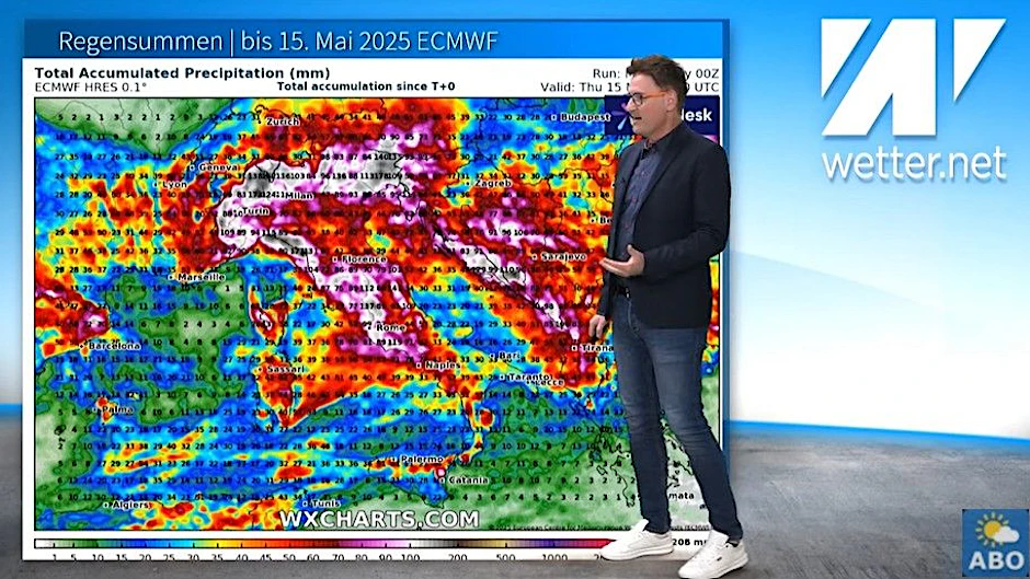 Wetter-Experte Dominik Jung verrät, wo es in den kommenden Tagen richtig nass wird. 