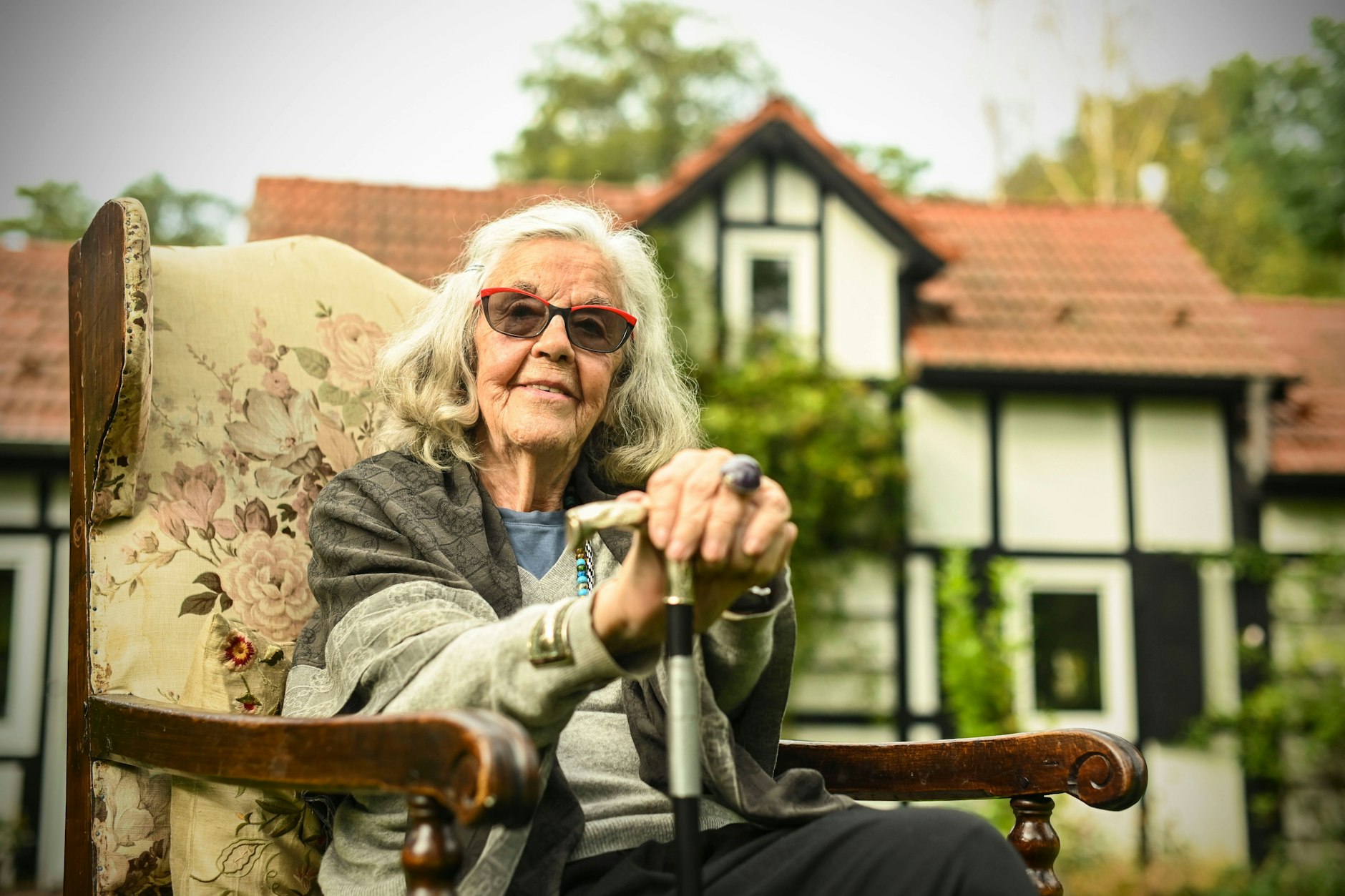 Ursula Winnington beim KURIER-Besuch im September 2021.