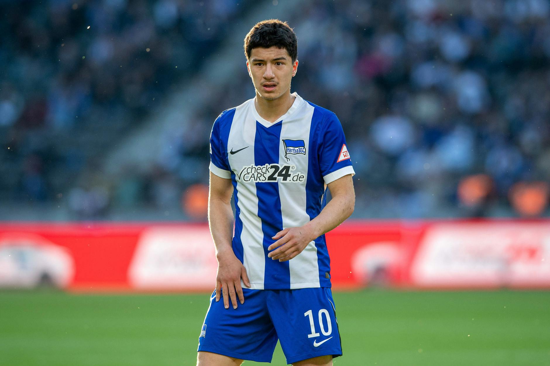 Ibrahim Maza (19), das größte Talent von Hertha BSC in den vergangenen Jahren, steht in Leverkusen in einem ganz anderen Rampenlicht.