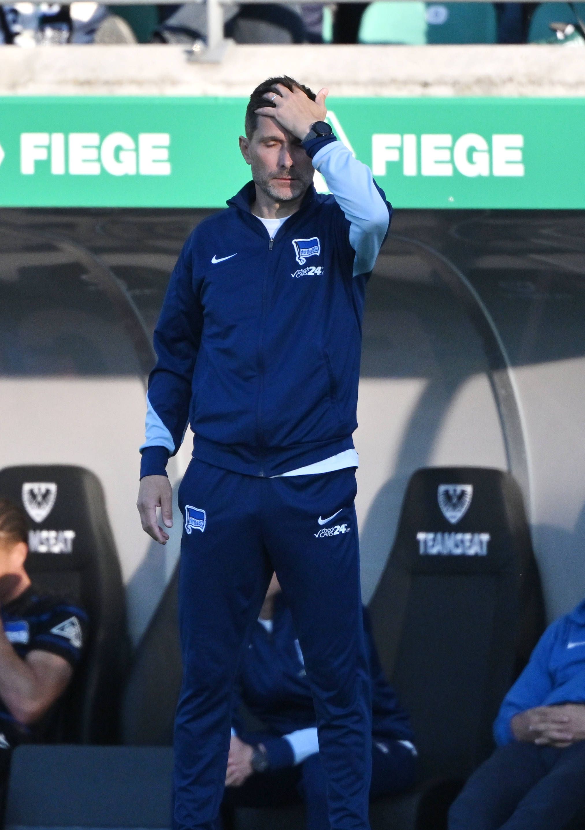 Image - Trainer Leitl nach Hertha-Peite: „Unsauber, nicht gut! Es ging nichts!“