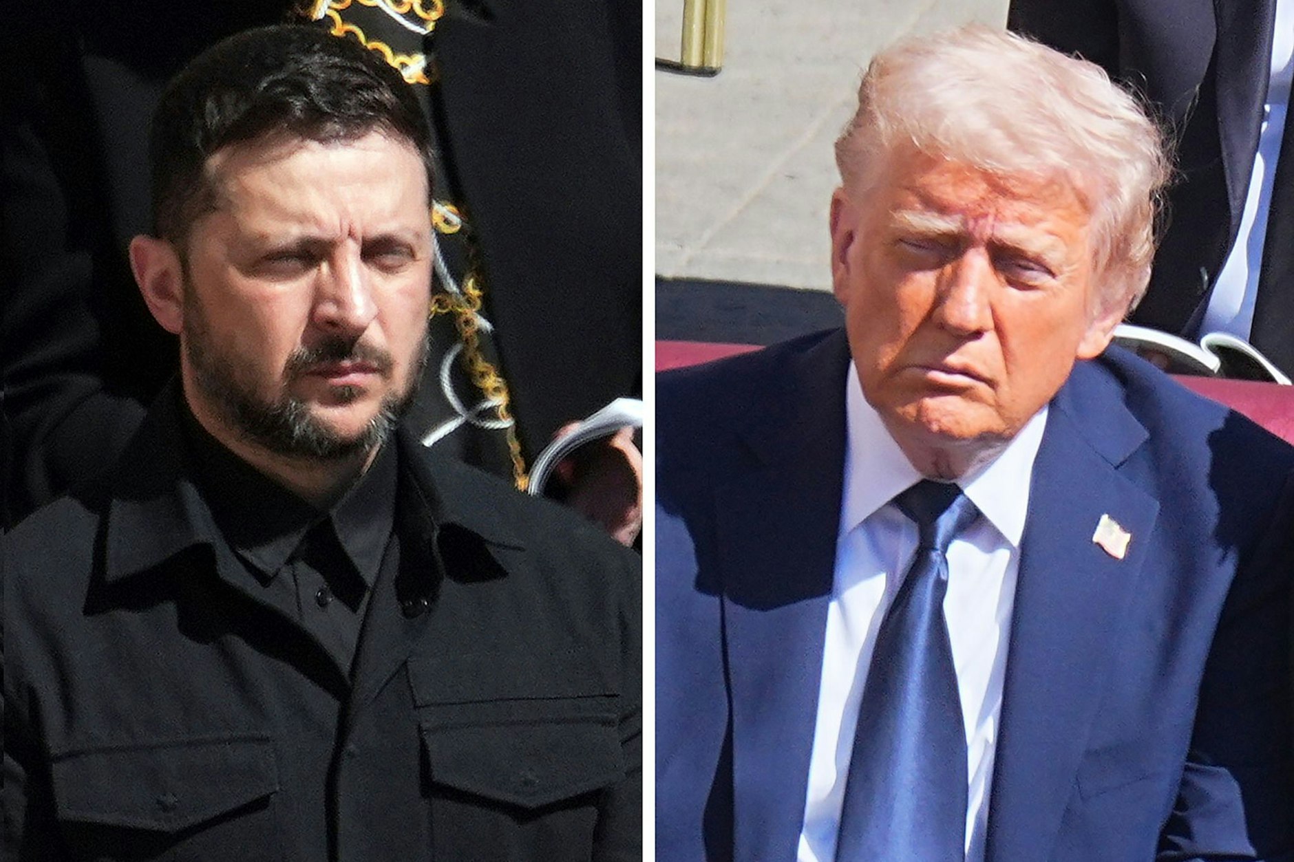 Der ukrainische Präsident Wolodymyr Selenskyj (l.) und US-Präsident Donald Trump